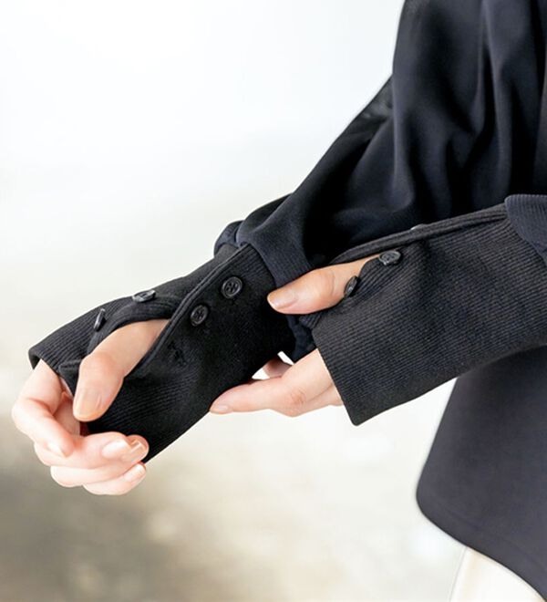 BELLUNA（ベルーナ）の「袖チュールデザインプルオーバー（カットソー）」｜詳細画像