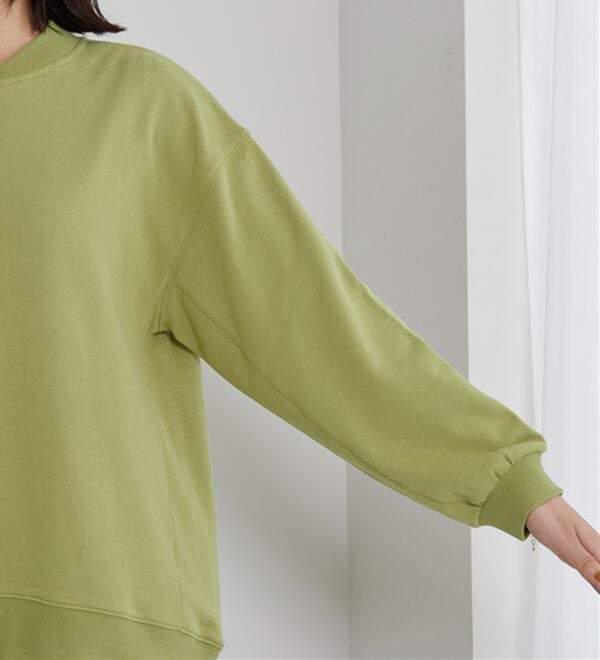 BELLUNA（ベルーナ）の「リブ使いハーフジップ裏毛プルオーバー（カットソー）」｜詳細画像