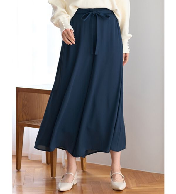 alotta（アロッタ）の「あったか裏地付ふんわりワイドパンツ（ワイドパンツ・ガウチョ）」｜詳細画像