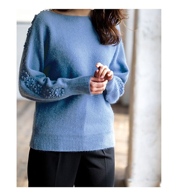 ウール混かぎ針ニットプルオーバー - ベルーナ【公式】 