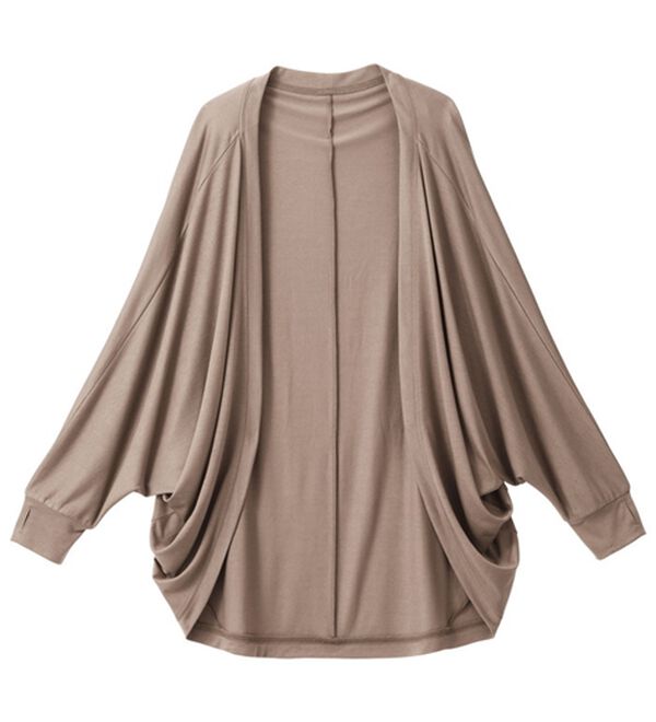 GeeRA（ジーラ）の「接触冷感！ドルマンカットソーカーディガン（ニットカーディガン）」｜詳細画像