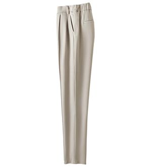 ルフラン（ルフラン）の「優しい肌心地！ラク美タックパンツ（フルレングスパンツ）」｜オフベージュ