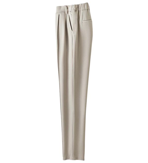 ルフラン（ルフラン）の「優しい肌心地！ラク美タックパンツ（フルレングスパンツ）」｜オフベージュ