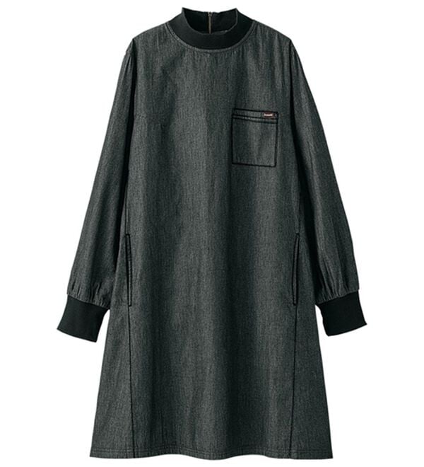 BELLUNA（ベルーナ）の「＜＆ｃｏｃｏｃｈｉ＞デニム素材リブ使いチュニック（チュニック）」｜詳細画像