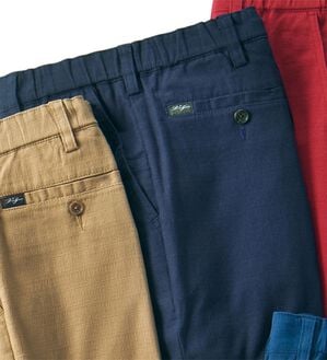 「大人のリラックスイージーパンツ（メンズイージーパンツ）」｜ネイビー