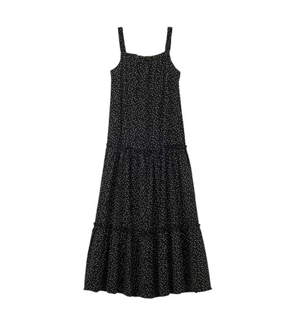 GeeRA（ジーラ）の「ドット柄ティアードマキシワンピース（その他ワンピース）」｜詳細画像