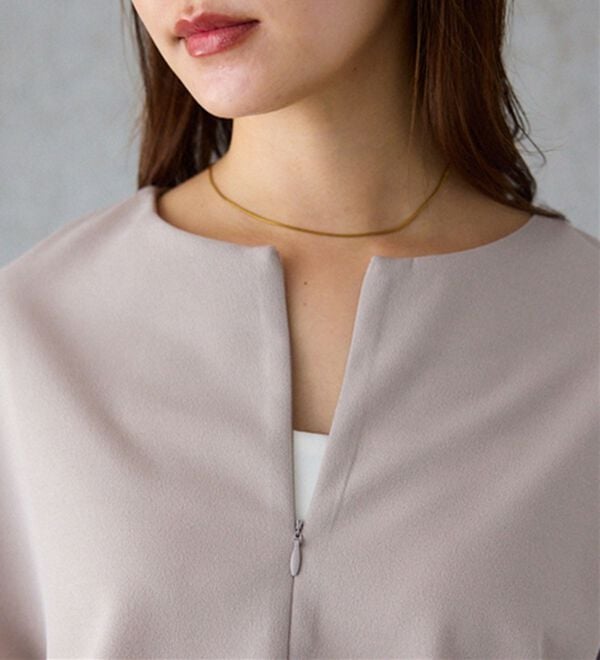 alotta（アロッタ）の「ジップ使いドルマンブラウス（ブラウス）」｜詳細画像