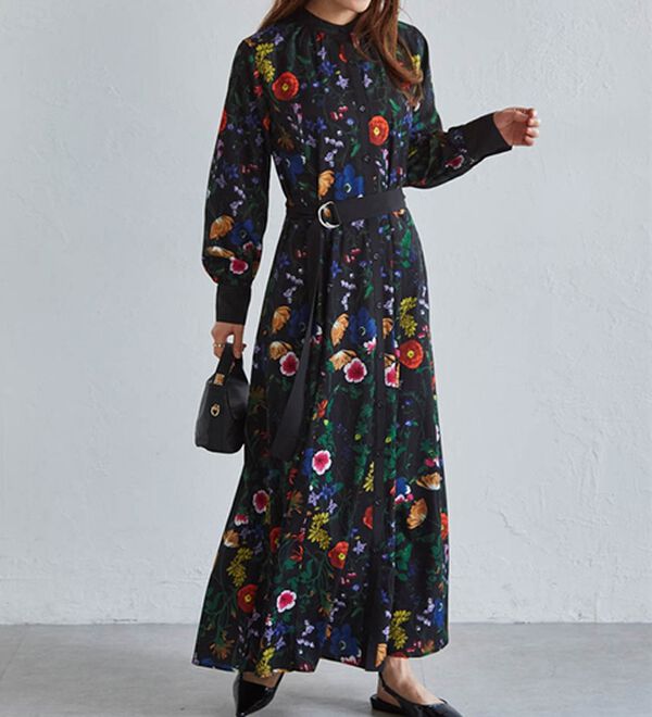 RANAN（ラナン）の「配色ボタニカルシャツワンピース（シャツワンピース）」｜詳細画像