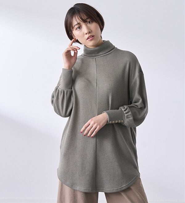 BELLUNA（ベルーナ）の「ニット見えデザインチュニック（チュニック）」｜詳細画像