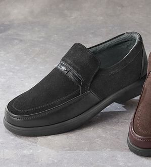 「日本製こだわり仕様の快適シューズ（メンズスニーカー）」｜ブラック