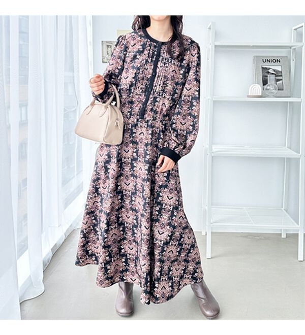 大人プリントロングワンピース - ベルーナ【公式】