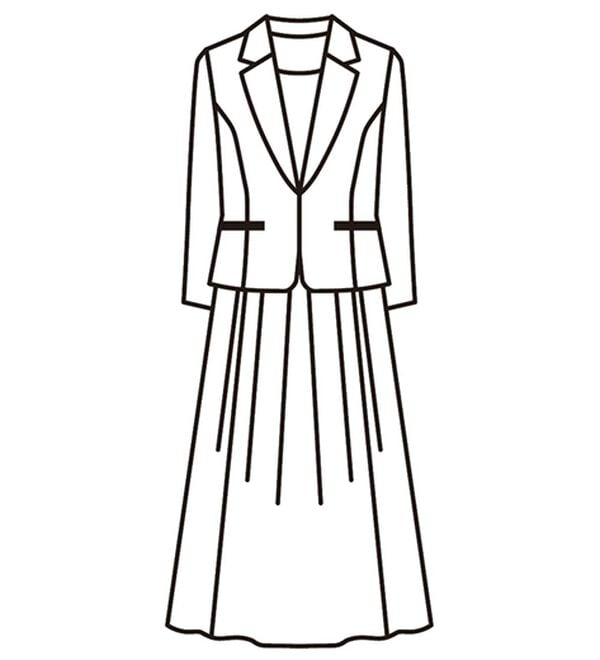 BELLUNA（ベルーナ）の「洗えるストレッチ！重ね着風ワンピース（ブラックフォーマル（喪服・礼服））」｜詳細画像