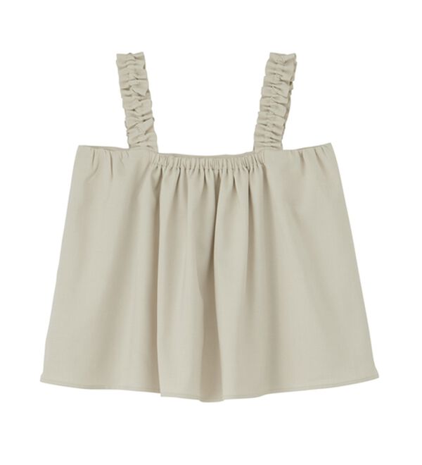 RANAN（ラナン）の「フリルデザインキャミセットアップ（ワイドパンツ・ガウチョ）」｜詳細画像