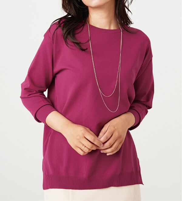 BELLUNA（ベルーナ）の「毛玉になりにくい！ニットプルオーバー（ニット・セーター）」｜詳細画像