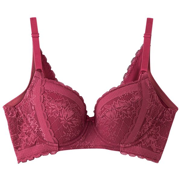 YU'NOW（ユナウ）の「スレンダーレーシーシリーズ　ブラ・ショーツ（別売）（ブラジャー）」｜ローズ