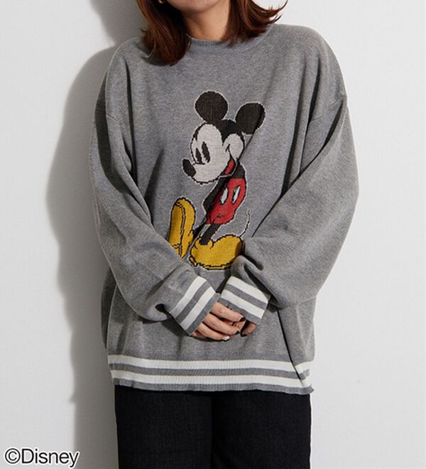 BELLUNA（ベルーナ）の「＜Ｄｉｓｎｅｙ＞【ミッキー】ジャカードゆったりセーター（ニット・セーター）」｜詳細画像