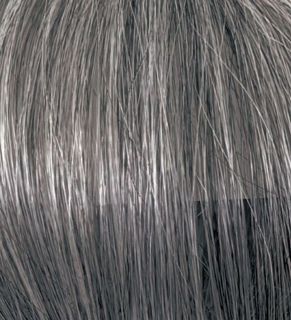 「毛足長めワンタッチヘアピース（ウィッグ・ヘアピース・エクステ）」｜白髪60％