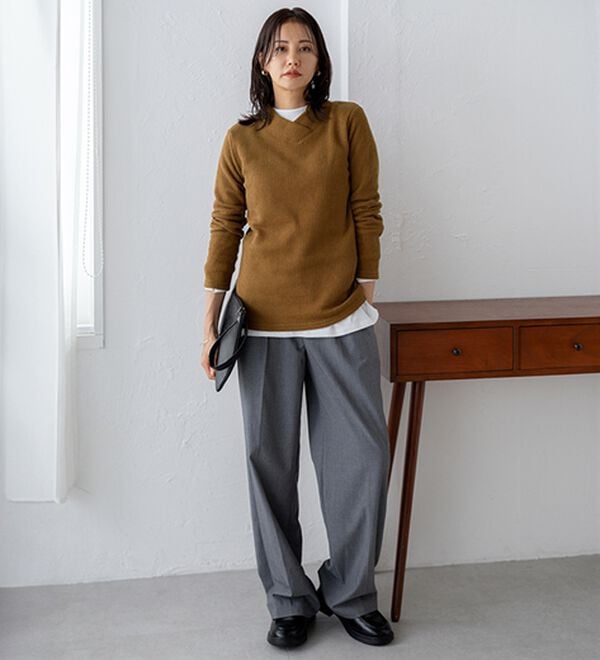 BELLUNA（ベルーナ）の「【静電気防止】ニットが苦手な方にも優しいプルオーバー（カットソー）」｜詳細画像