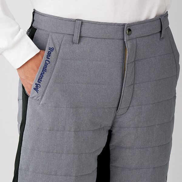 「≪ＴＶ限定★≫＜トランスコンチネンツゴルフ＞ラウンドに便利な中綿ゴルフパンツ（メンズフルレングスパンツ）」｜詳細画像