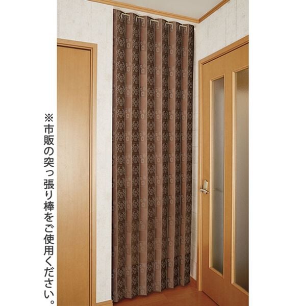 「ＮＥＷ長さ調節できるサッとパタパタ間仕切りカーテン（のれん・間仕切り・カフェカーテン）」｜詳細画像