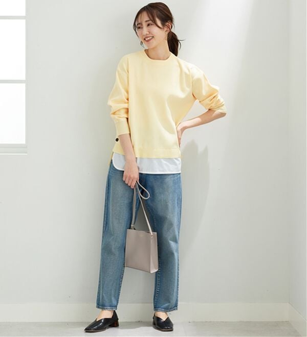 BELLUNA（ベルーナ）の「裾ボタン重ね着風ニットプルオーバー（ニット・セーター）」｜詳細画像