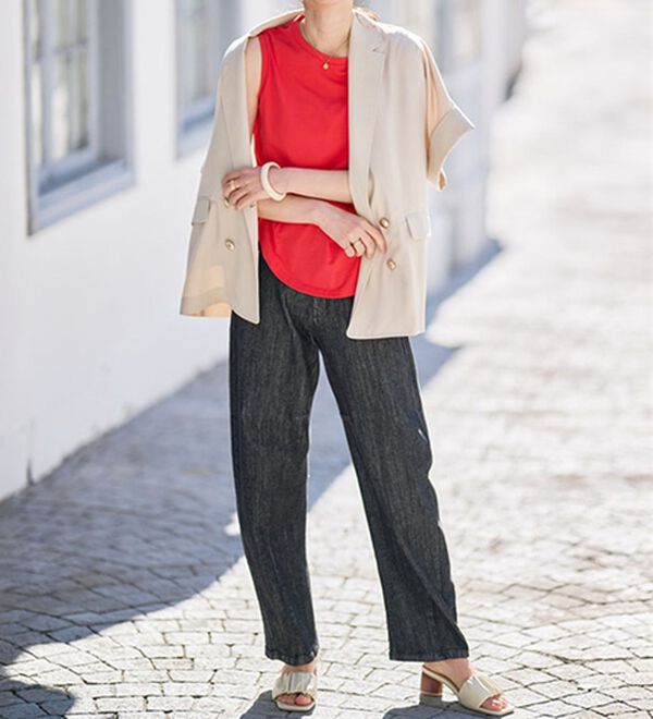 RANAN（ラナン）の「＜BC＞綿100％ひんやりタンクトップ（カットソー）」｜詳細画像