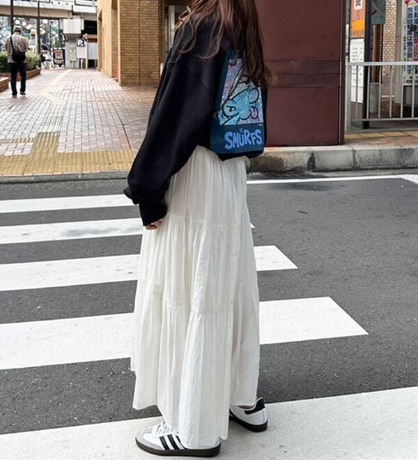 GeeRA（ジーラ）の「【スマーフ】コラボプリントスウェット（メンズカットソー）」｜詳細画像