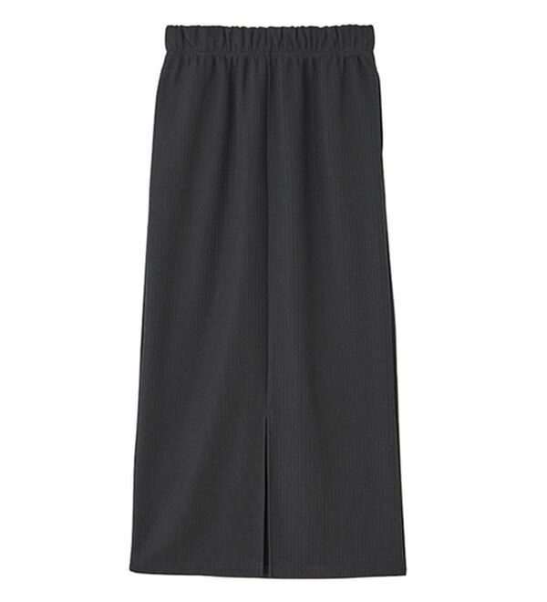 GeeRA（ジーラ）の「ふわふわあったか！裏起毛リブスカート（ロングスカート）」｜詳細画像