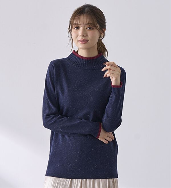 BELLUNA（ベルーナ）の「チクチクしない！ラメ入りウォッシャブルセーター（ニット・セーター）」｜詳細画像