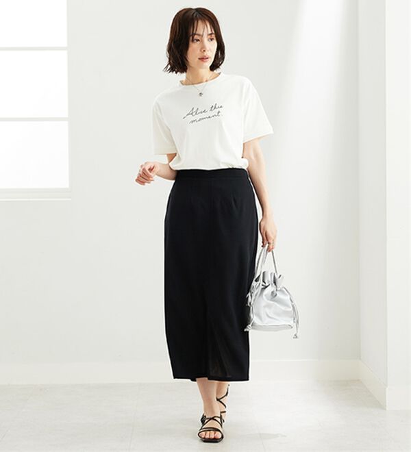 BELLUNA（ベルーナ）の「機能付ジョーゼット素材ベストセットアップ（セットアップ）」｜詳細画像