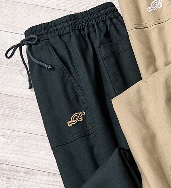 ルフラン（ルフラン）の「やわらか楽ちん！裏起毛パンツ（その他パンツ）」｜黒