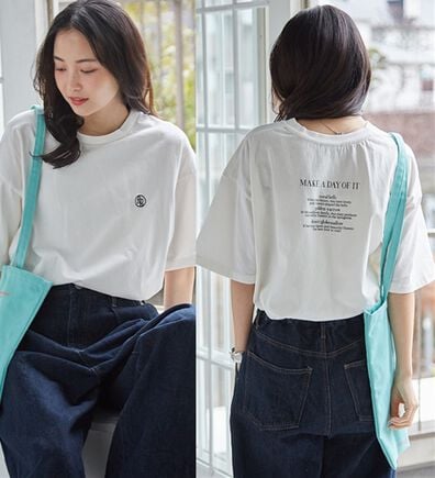RANAN（ラナン）の「ヴィンテージライクロゴＴシャツ（カットソー）」