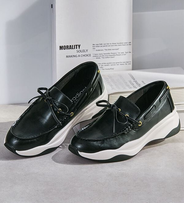 ルフラン（ルフラン）の「リボン付スニーカーローファー（ローファー）」｜詳細画像