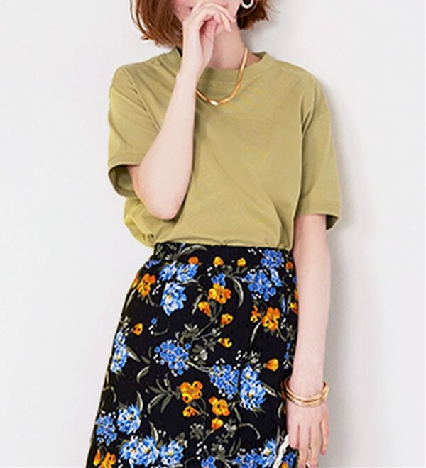 BELLUNA（ベルーナ）の「ヒンヤリ！綿１００％大人顔サマ見えＴシャツ（Tシャツ）」｜詳細画像