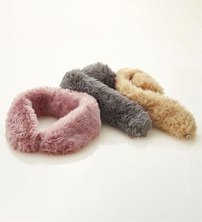 ルフラン（ルフラン）の「【３色組】エコファーワンタッチマフラー（ストール・スカーフ・マフラー）」