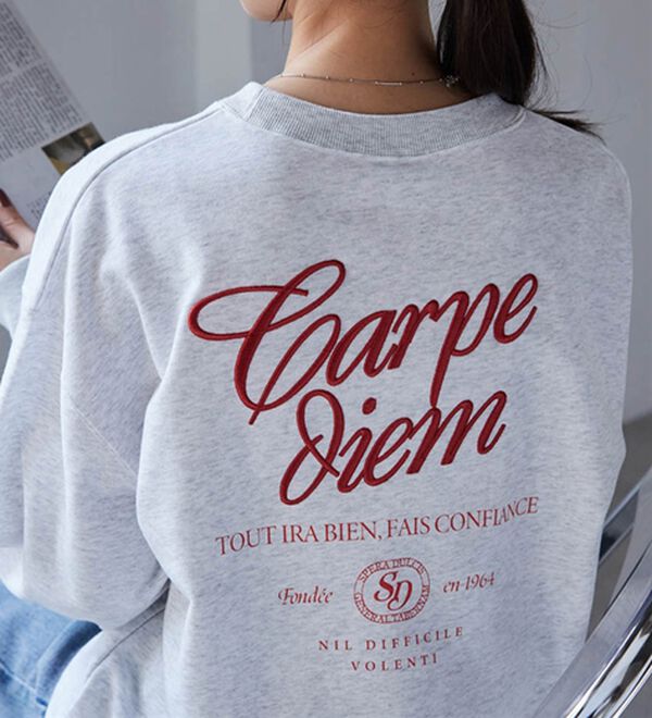 RANAN（ラナン）の「バックロゴ刺しゅうスウェット（トレーナー・スウェット）」｜詳細画像