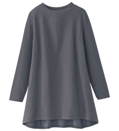 BELLUNA（ベルーナ）の「ふくれ素材フレアーデザインストレッチチュニック（チュニック）」