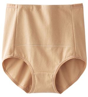 LAVIENNE（ラヴィエンヌ）の「綿９５％のお腹お尻すっぽりショーツ単品（ショーツ）」｜ベージュ