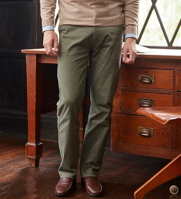 「＜コムルヴァン・オム・ウェルネス＞すっきりはける腰らくパンツ（メンズフルレングスパンツ）」｜詳細画像