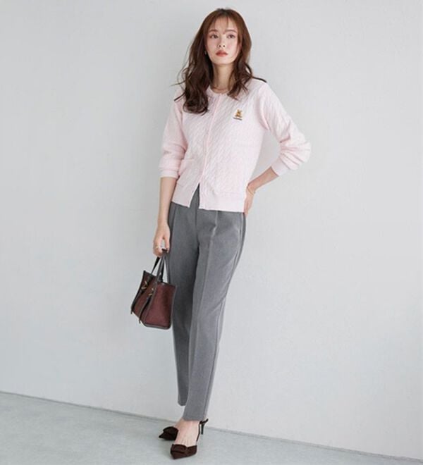 Pierrot（ピエロ）の「【選べる丈】高見えすっきりテーパードパンツ（フルレングスパンツ）」｜詳細画像