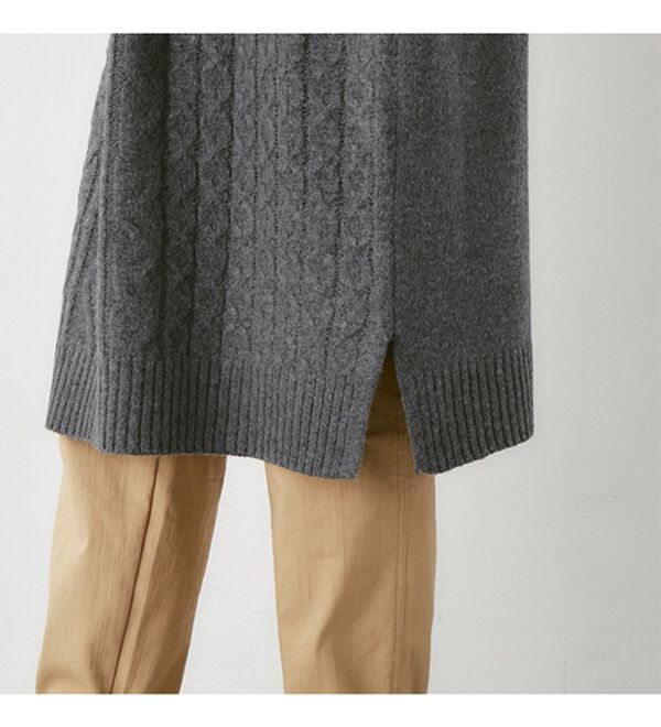 Viola e Viola（ヴィオラ エ ヴィオラ）の「ふんわりケーブルニットワンピ（ニットワンピース）」｜詳細画像