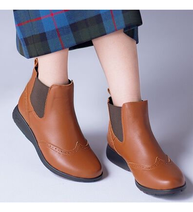 ルフラン（ルフラン）の「ラックウォーク　４Ｅウィングチップサイドゴアブーツ（ブーツ）」