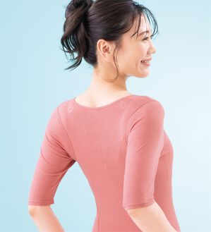 LAVIENNE（ラヴィエンヌ）の「肩に効く！猫背をケアする綿混インナー（肌着・インナーウェア）」｜詳細画像
