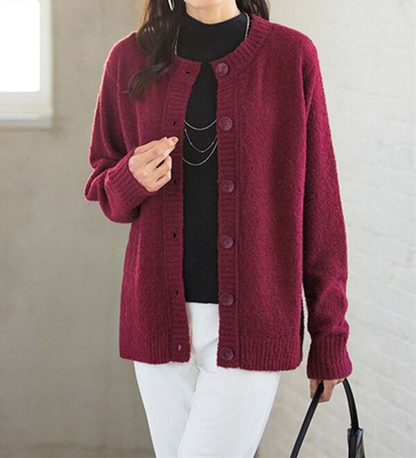 ルフラン（ルフラン）の「【３色組】毎日着たい！あったかニットカーディガン（その他ジャケット）」｜詳細画像