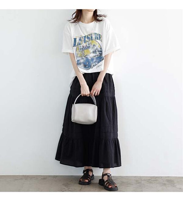 GeeRA（ジーラ）の「ロックプリントルーズＴシャツ（Tシャツ）」｜詳細画像