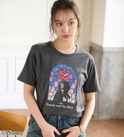 「＜Ｄｉｓｎｅｙ＞キャラクタープリントヴィンテージ風Ｔシャツ（チュニック）」