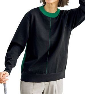 BELLUNA（ベルーナ）の「配色ラインニットプルオーバー（ニット・セーター）」｜詳細画像