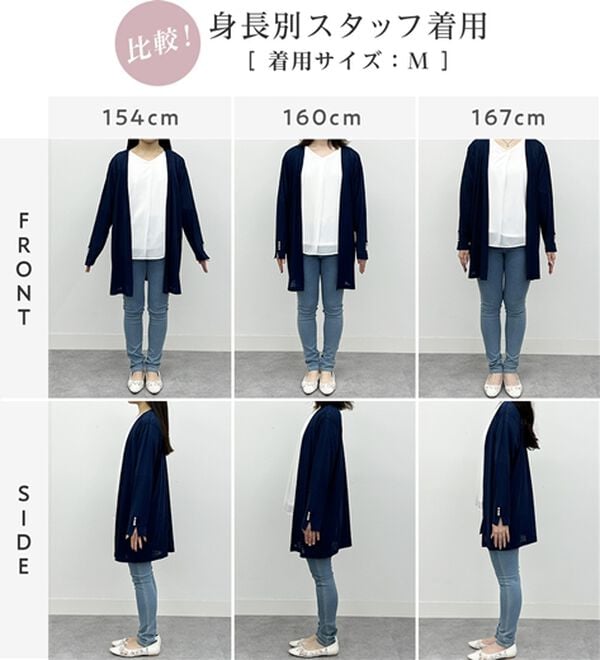 alotta（アロッタ）の「さらっと軽い！シアートッパーカーディガン（その他カーディガン）」｜詳細画像