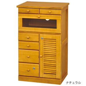 「収納たっぷりルーバーキャビネット（衣類・布団収納）」｜ナチュラル