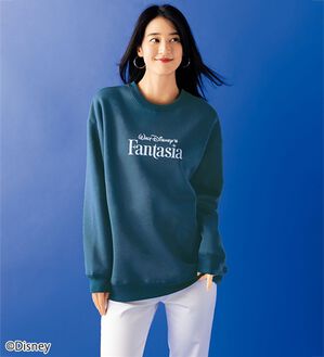 BELLUNA（ベルーナ）の「＜Ｄｉｓｎｅｙ＞【ミッキー】Ｆａｎｔａｓｉａ裏起毛バックプリントトレーナー（トレーナー・スウェット）」｜ネイビー